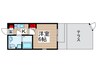 ベルメント平賀 1Kの間取り