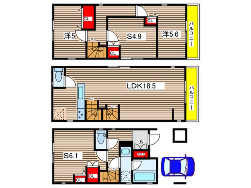 間取図 Kolet高田3