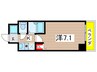 プライムアーバン住吉 1Kの間取り