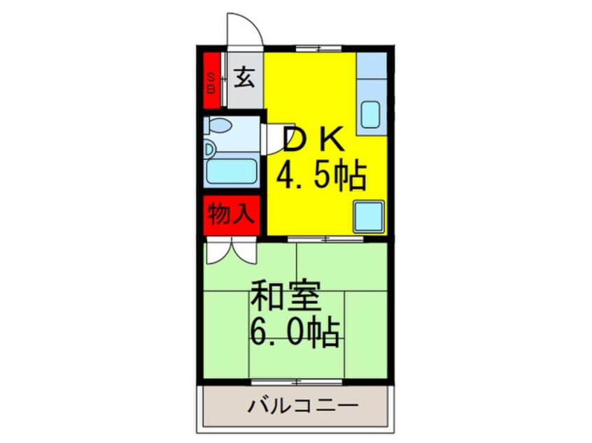 間取図 ハイツ新井２Ｆ