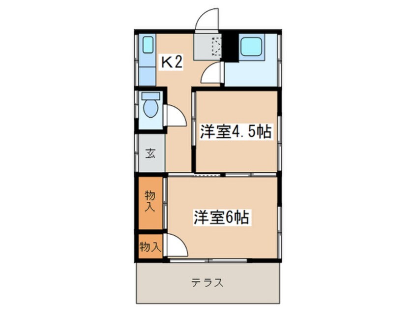 間取図 加藤様貸家２号棟（鈴張町）