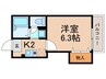 コ－ポハナミヅキ 1Kの間取り