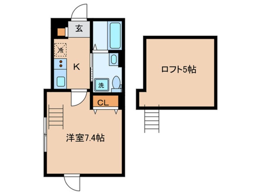 間取図 ベイルーム港北高田