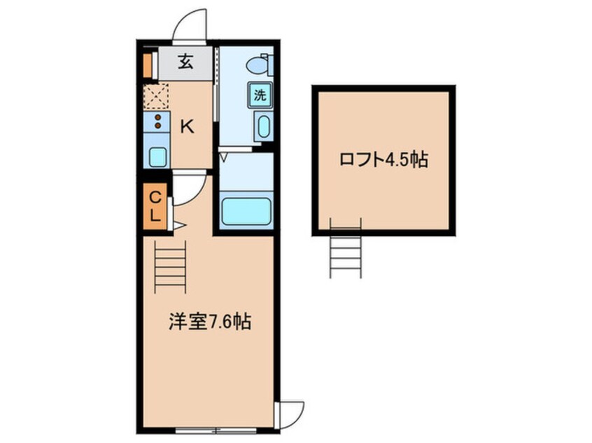 間取図 ベイルーム港北高田