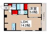 VICTORIA 1LDKの間取り