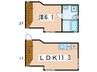 Hakua 1LDKの間取り