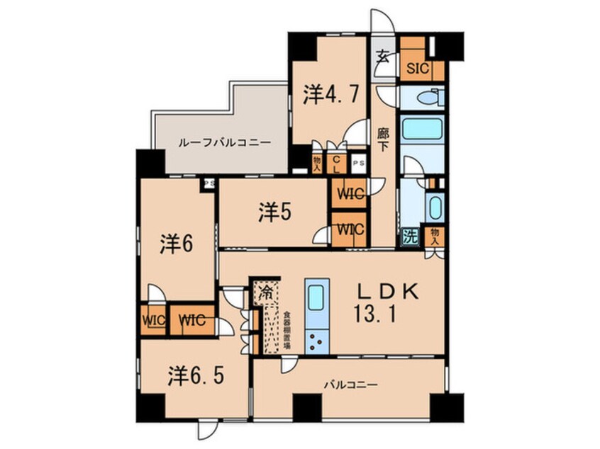 間取図 Opus residence Meguro Senzoku