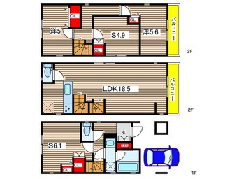 間取図 Kolet高田4