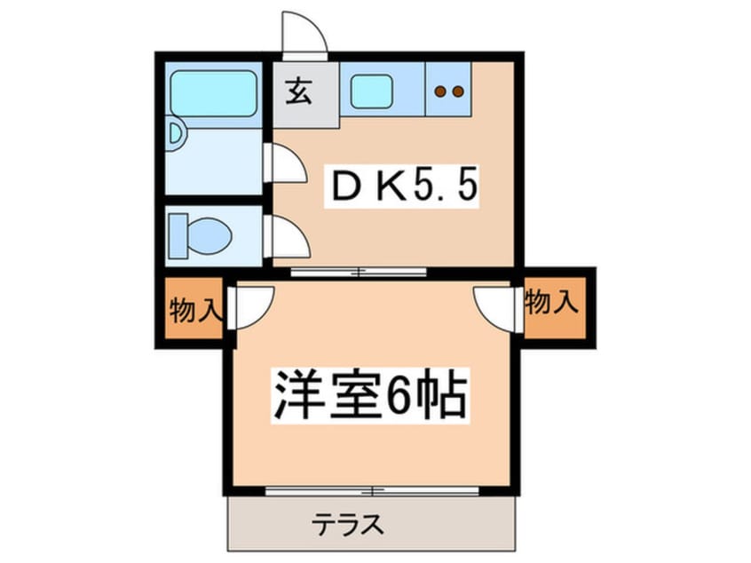 間取図 コーポマキ