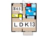 石井ビル 1LDKの間取り