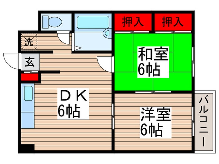 間取り図 サンハイムカズ