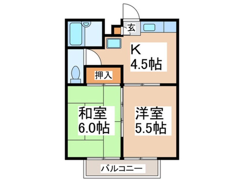 間取図 モンテ・ダイヤロ－ネ