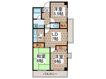 間取図 グランメゾン市野倉