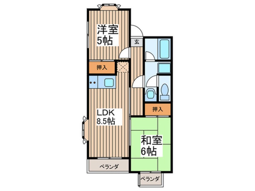 間取図 ブロッサムＫ