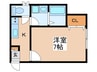 プラスペアティ 1Kの間取り