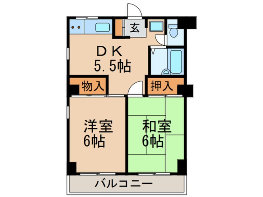 間取図 メゾン秋元３