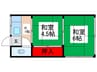 山菊荘 2Kの間取り