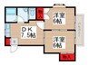 エクセル　渡辺 2DKの間取り