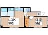 みずはらコ－ポ２ 1LDKの間取り