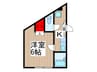 アイコート鳩ヶ谷 1Kの間取り
