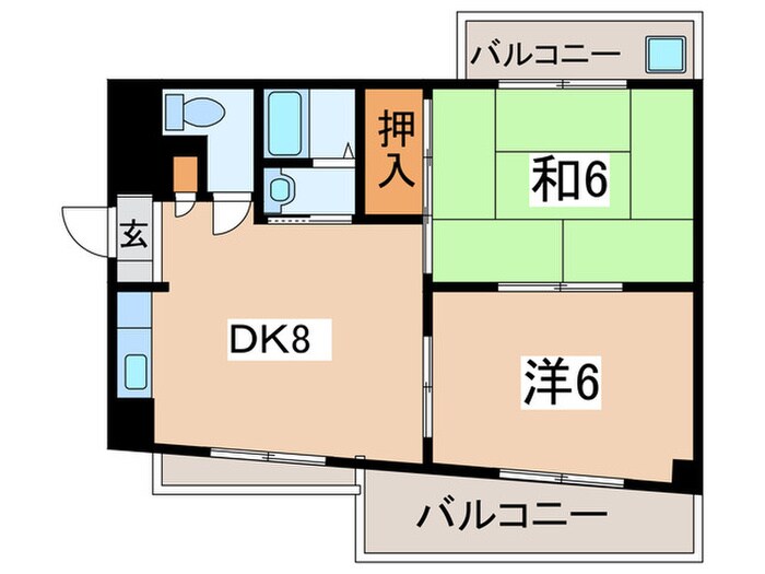 間取り図 サザンポ－トＤ