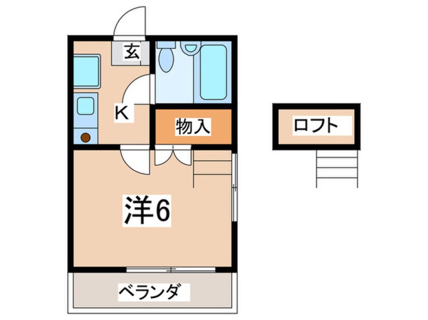 間取図 ジュネパレス座間第12ｰB