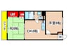 コンフォ－ト百合丘 2DKの間取り
