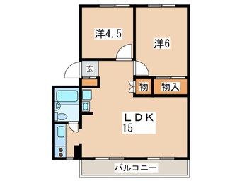 間取図 百合ヶ丘ハイツ(405)