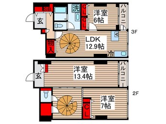 間取図 東雲ｷｬﾅﾙｺ-ﾄCODAN11号棟