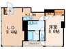 東雲ｷｬﾅﾙｺ-ﾄCODAN11号棟 1LDKの間取り