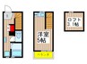 ミーナ八幡 1Rの間取り