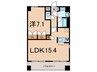 ドゥーエ茗荷谷 1LDKの間取り