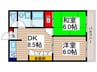 ブランドール 2DKの間取り