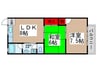 ハイツ花井 2LDKの間取り
