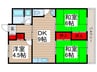 サンライト稔台 3DKの間取り