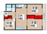 サンライト稔台 3DKの間取り