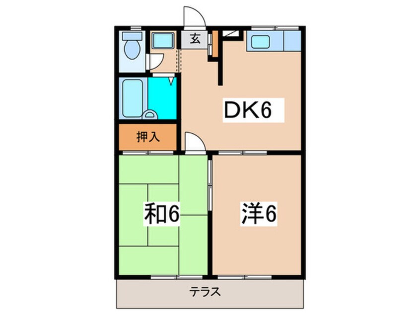 間取図 エステ－トピアマルイⅠ