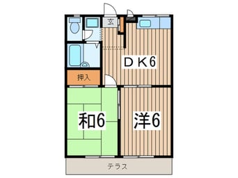 間取図 エステ－トピアマルイⅠ