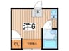 エルム南林間 1Rの間取り