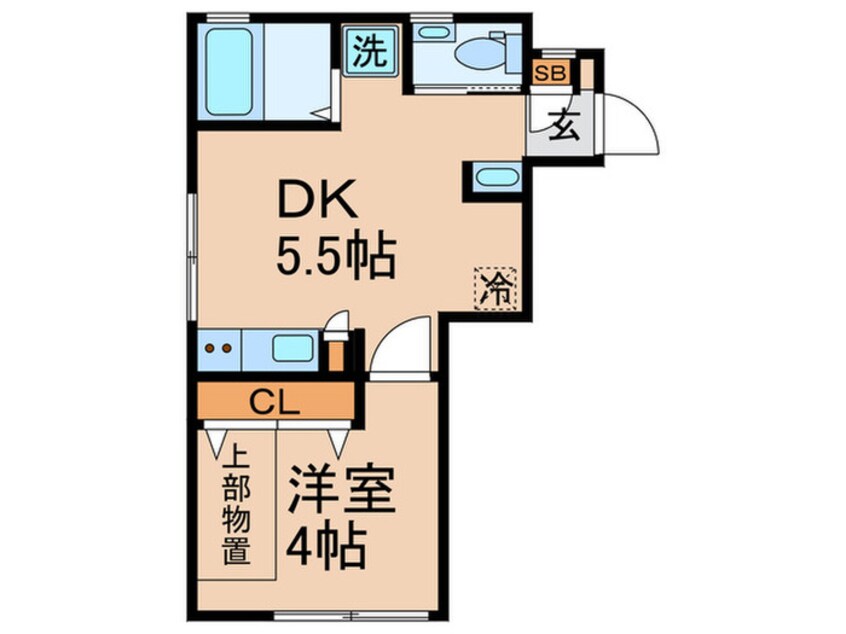 間取図 サンエール平和島B