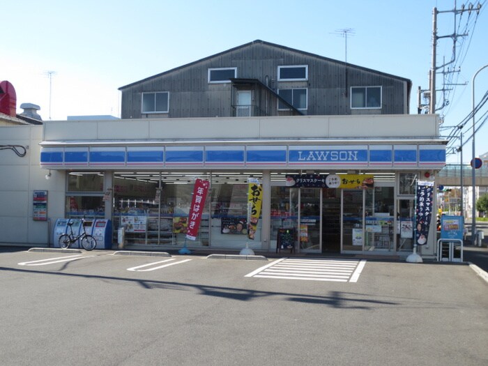 ローソン池辺緑産業道路店(コンビニ)まで500m リブリ・白浜