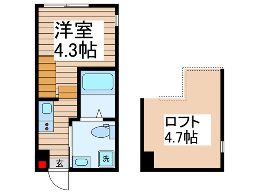 間取図 ハーモニーテラス北小岩ⅩⅧ