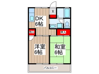 間取図 ルワイエ向陽