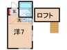 ドリーム北町 1Rの間取り