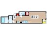 寿マンション 1Rの間取り