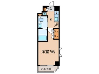 間取図 ﾌﾟﾗｳﾄﾞﾌﾗｯﾄ武蔵小杉ｲｰｽﾄ
