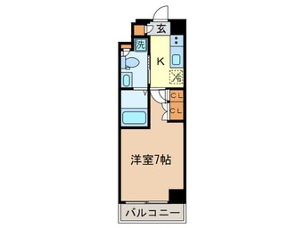 間取図 ﾌﾟﾗｳﾄﾞﾌﾗｯﾄ武蔵小杉ｲｰｽﾄ
