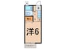 ハイツ小川 1Kの間取り