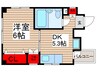 シティハイム門前仲町 1DKの間取り