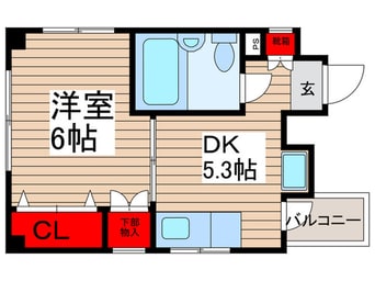 間取図 シティハイム門前仲町